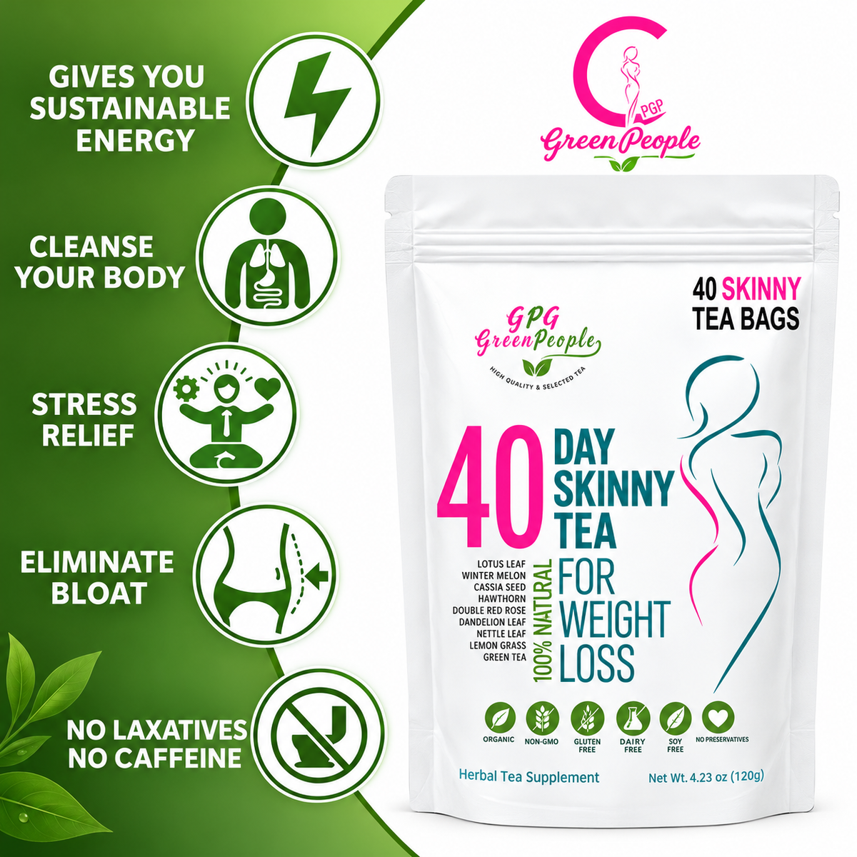40-Day Detox Tea – Natural Herbal Cleanse