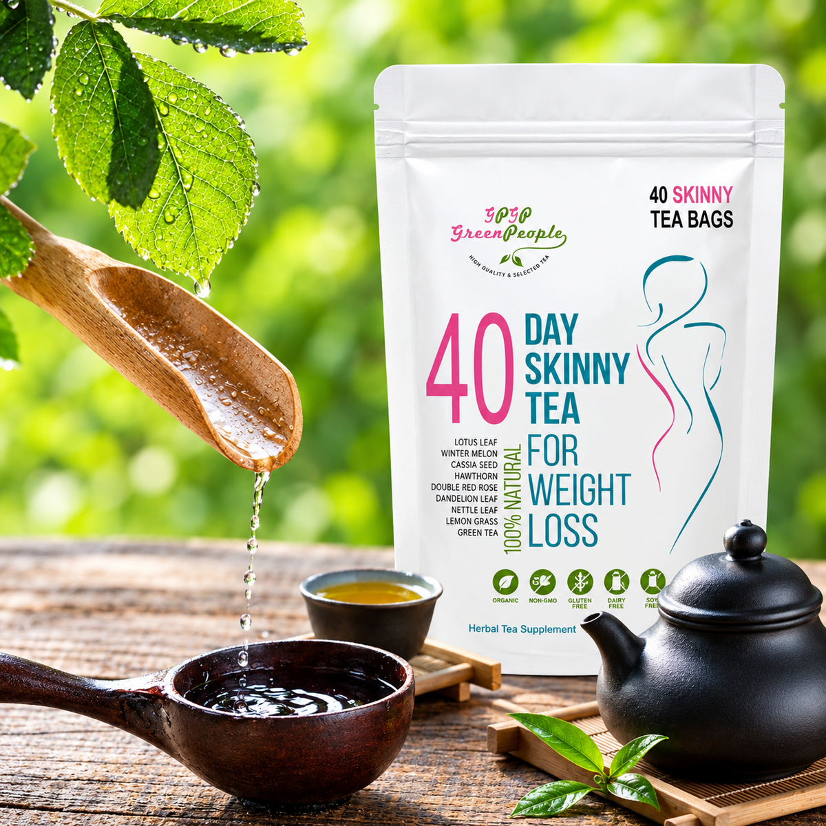 40-Day Detox Tea – Natural Herbal Cleanse