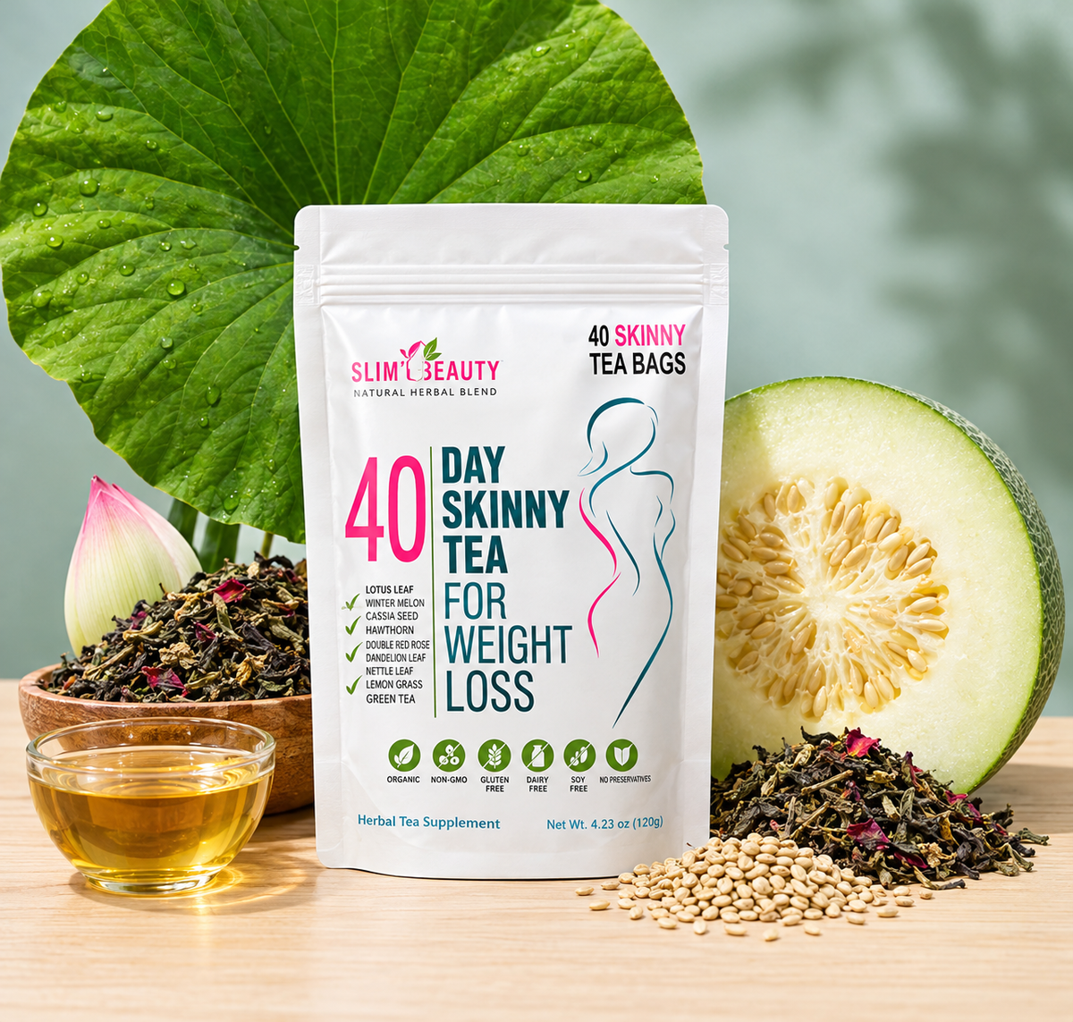 40-Day Detox Tea – Natural Herbal Cleanse